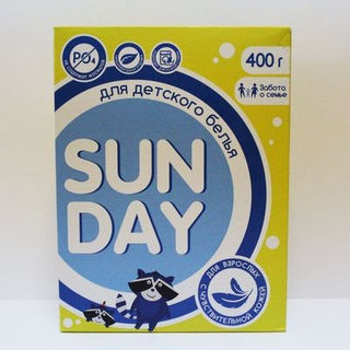 Порошок стиральный для детского белья 400г Sun Day